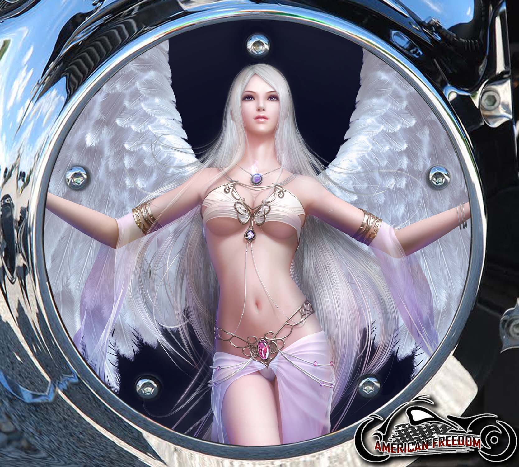 Custom Derby Cover - Angel